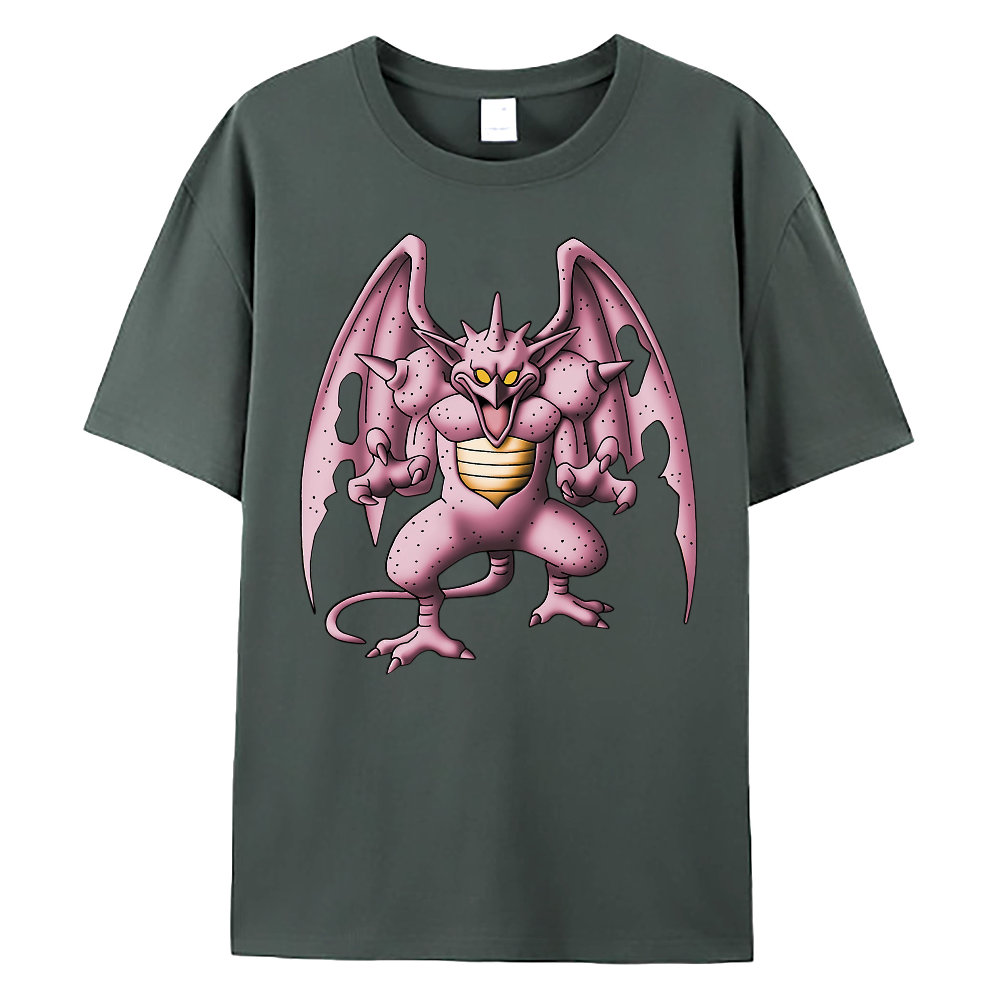 （画像用） ドラゴンクエスト Doragon Kuesuto Dragon Quest 綿100％ メンズ半袖Tシャツ｜肌触りやわらか＆通気性
